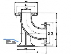 Fukrmmer m.Flansch Fig.290 DN 100