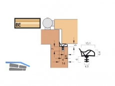 Trdichtung KB Goll V 1011-BE/KB beige, VPE 6 lfm