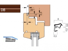 berschlagdichtung AFK 2615-DB/2 dunkelbraun, VPE 400 lfm