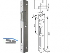 Winkelschliessblech Doorsafe links 4 mm Falzluft 243011