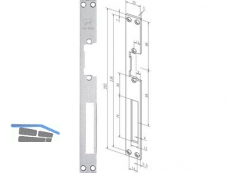 Flachschlieblech Nr. 021 Edelstahl links/rechts verwendbar eckig
