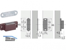 MagnetschnaPPer M72/GP2 braun Haftkraft 4 kg 13142