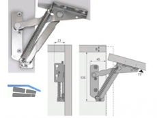 Klappenbeschlag-Lift Junior vernickelt ffnungswinkel 75 140 N 40722