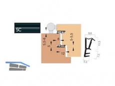 Haustrdichtung KB Goll SF 1016-SC/KB schwarz, VPE 7 lfm