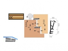Haustrdichtung KB Goll SF1017-OC/KB ocker, VPE 7 lfm