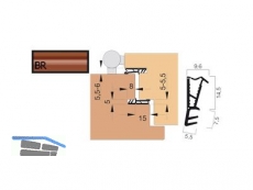 Haustrdichtung KB Goll SF1017-BR/KB braun, VPE 7 lfm