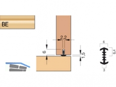 Mbeldichtung Kurzbund V 4001/D-BE/KB beige