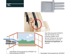 Dichtung-Eckteil AF2201E-SC schwarz fr Eurofalz ($1000)