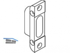 Schliessgehuse 4 mm 20 mm Stulp Automatisch silber 9-37412-00-0-1