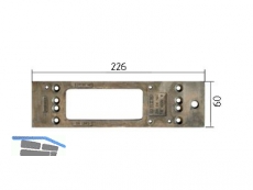 Montageplatte GEZE zu TS 3000 Leichtmetall silberfrbig 011230