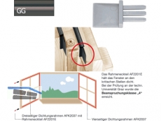 Dichtung-Eckteil AF2201E-GG graphitgrau fr Eurofalz ($1000)