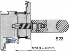 Befestigung S23 M8 Edelstahl