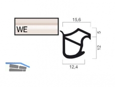 Stahlzargendichtung Goll weiss A 1601-WE/5 POLY (5m fixlang)