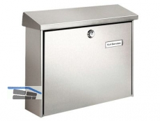 Briefkasten Amrum Inox BxHxT 377x320x115mm Einwurfma 332x31mm