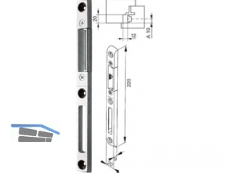 Schliessblech Doorsafe 20/11 links 256033