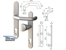 RR-Wechselgarnitur Rondo PZ 92 mm EV1 B-72340-61-0-1