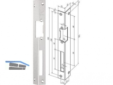 Winkelschliessblech iW 066 rechts Edelstahl