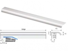 Mbelprofil Lindavia Lnge = 2000 mm individuell krzbar Alu eloxiert 0115115