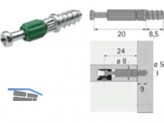 Einschraubdbel Twister DU 319 T Spannma 20 mm verzinkt 48037