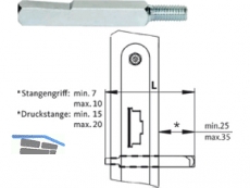 Wechselstift B-78410-1E-0-1 VK 9 mm L = 95 mm