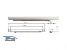 E-Gleitschiene GEZE m. elektr. Fest- stellung u. Hebel, zu TS 3/5000 116295