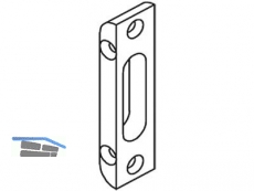 Schliessgehuse 4 mm 16 mm Stulp Automatisch silber 9-34136-18-0-1