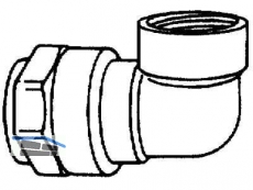 Winkelanschlussverschr. 90 Grad Isiflo m. Innengewinde Typ 122 63mm x2\