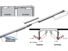 Gleitschiene Schliessfolgeregler Dorma G-GSR-EMF 2/V silber