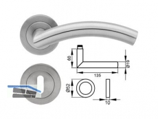 Drcker/Rosetten Korsika ER30 BB 71 Edelstahl matt