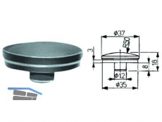 Kugelaufsatz zu Schraubbock 37mm Format 39320010