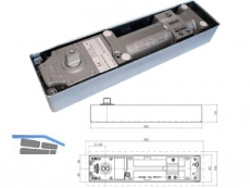 Boden-Trschlieer GEZE TS 550 NV mit Zementkasten 123950