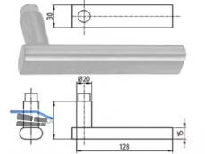 Drckerlochteil 6016 Durban 8,5 mm Edelstahl 403895