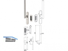 Drehgriff GU Forte zu 934/937 mit Muschel Edelstahl K-17015-00-0-8