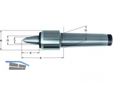 Rhm mitlaufende Krnerspitze Typ 600-20 verl.Spitze MK-5 60 Gr.10 362083