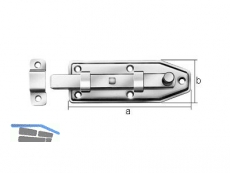 Fensterriegel gerade 100 mm rostfrei V-10102100