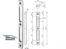 Schlieblech B 1130 R 1,5 S 5,3 mm Falz 20 mm mit Bombierung 400782