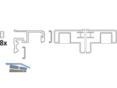 Patio FOLD, Fhrungsschiene 6000mm EV1 312810