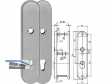 Sicherheitslangschild mit Kernziehschutz Drcker/Drcker PZ 88 mm Edelstahl