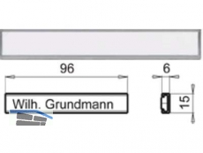 Namensleiste WG 589 zu 1791R/1791RT 96 x 15 mm