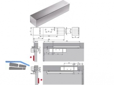 Trschliesser Dorma TS 93 B, EN 5-7 silber, ohne Gleitschiene