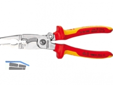 Elektro-Install.Zange Knipex 1396/200 15-50mm2 chrom isoliert VDE ,MK-Griff