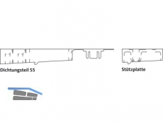 Dichtungsteile GU Rahmen 56 mm K-15681-00-0-6