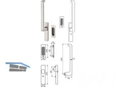 Griff Dirigent GU HS ohne PZ mit Muschel Edelstahl K-16793-00-0-8