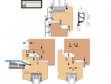 Fensterdichtung AFK2054-LG/2 lichtgrau, VPE 200 lfm