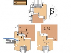 Fensterdichtung AFK2054-OC/2 ocker, VPE 200 lfm