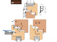 Fensterdichtung AFK2054-DB/2 dunkelbraun, VPE 200 lfm