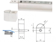 Montageset fr lange Kabelbergnge Breite 24 mm