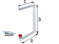 Deckenhaken abgewinkelt 165x220x175 mm 15 kg U-Profil Aluminium