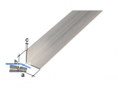 Winkelprofil Aluminium 2000mm, 20x20x1mm eloxiert, 474638