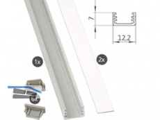LED-Alu-Profil MINI Set 1, L=2000x12,2mm SL-PROF-MINI-001